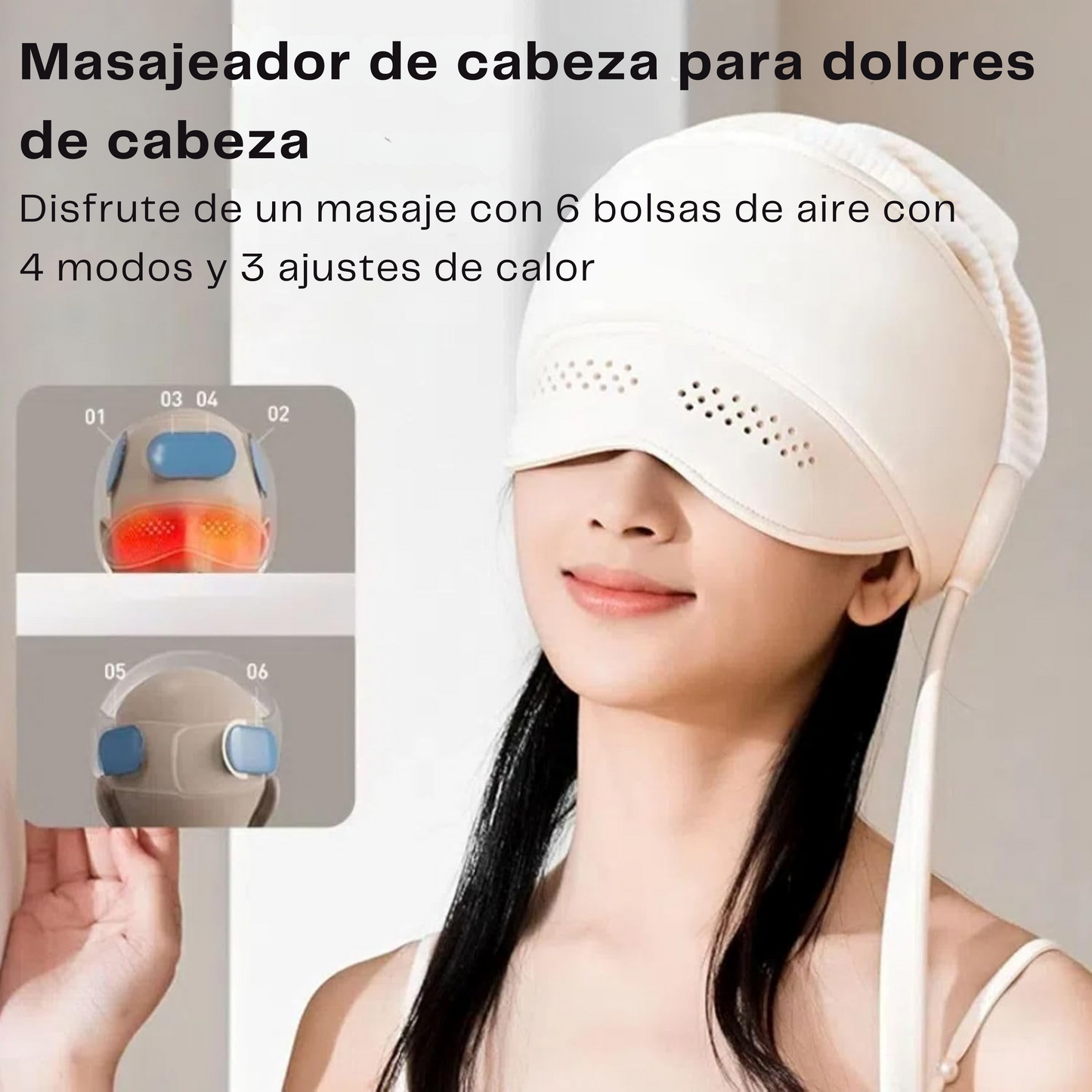 Masajeador de Cabeza Anti Migraña